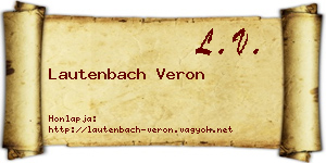 Lautenbach Veron névjegykártya